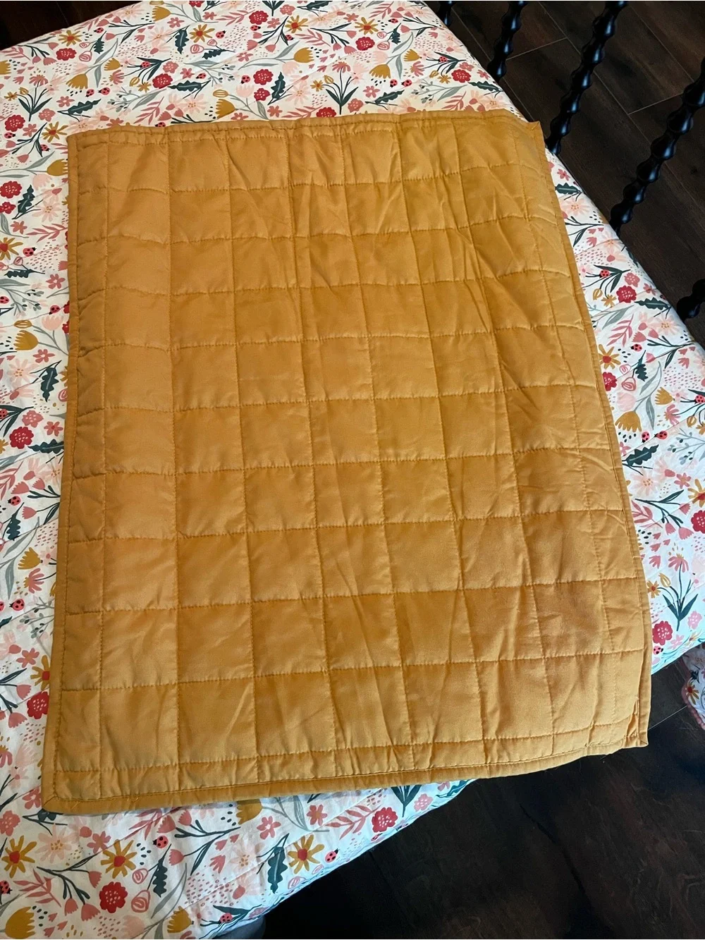 Pillow fort Garden Floral Cotton Quilt And Sham- reversible